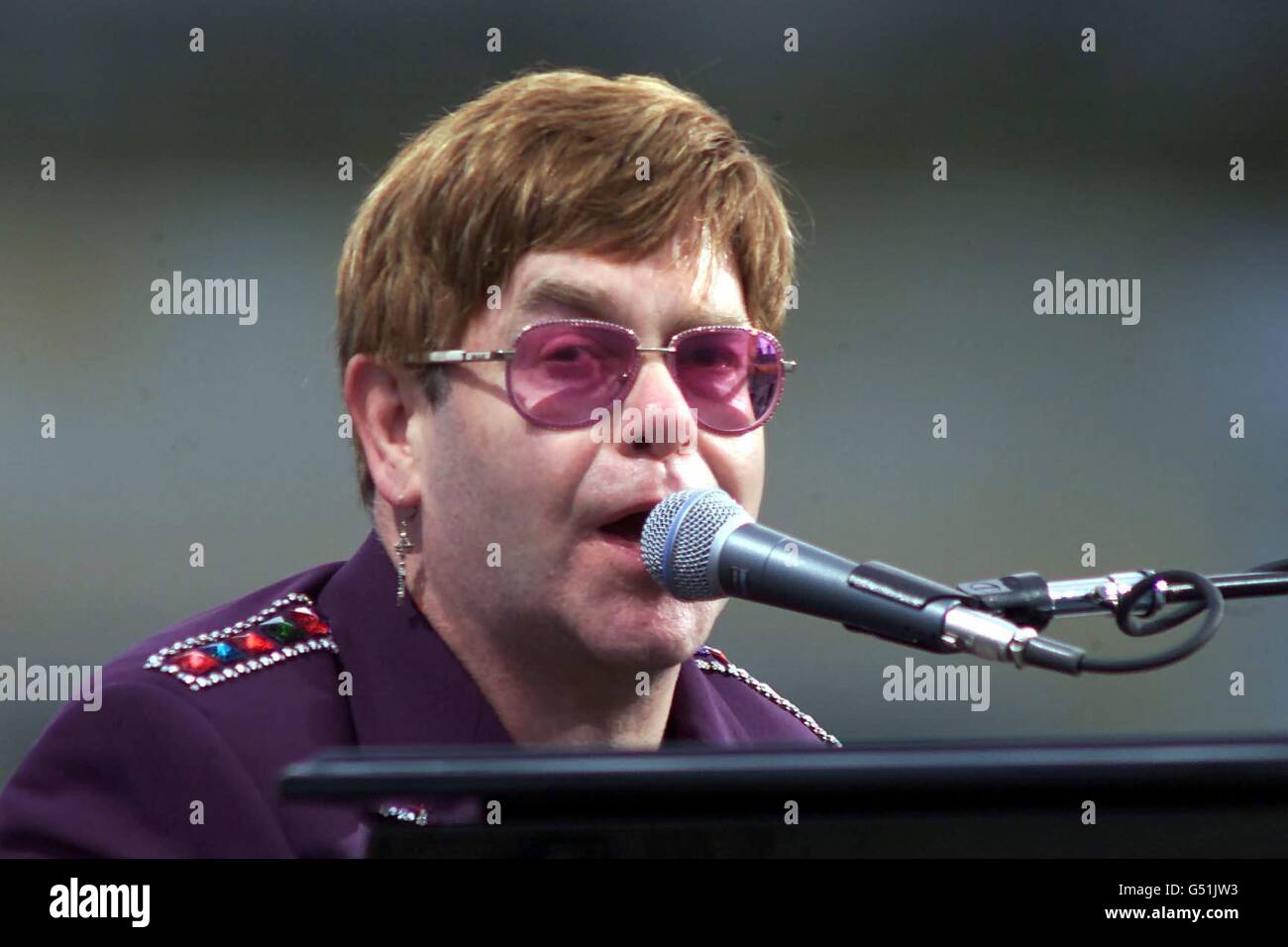 Elton John Woburn Abbey Stock Photo