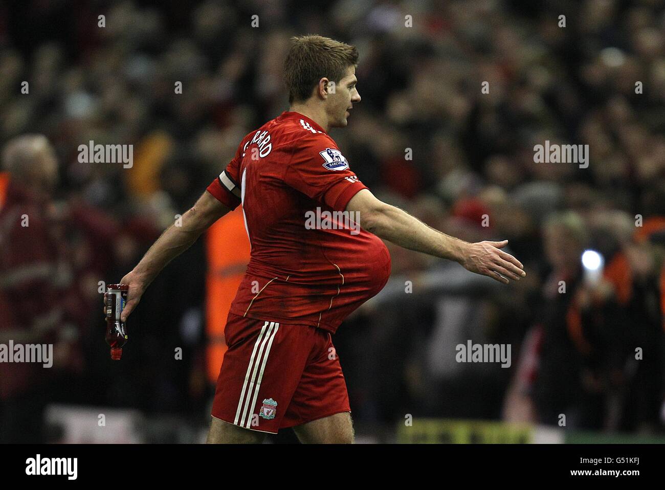 Soccer - Barclays Premier League - Liverpool v Everton - Anfield Stock Photo