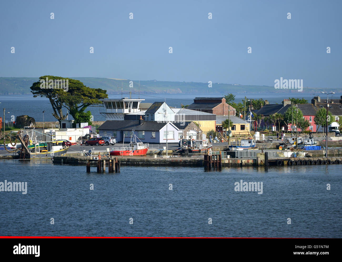 Passage East, Waterford, Ireland. Setting for Redwater TV series Stock