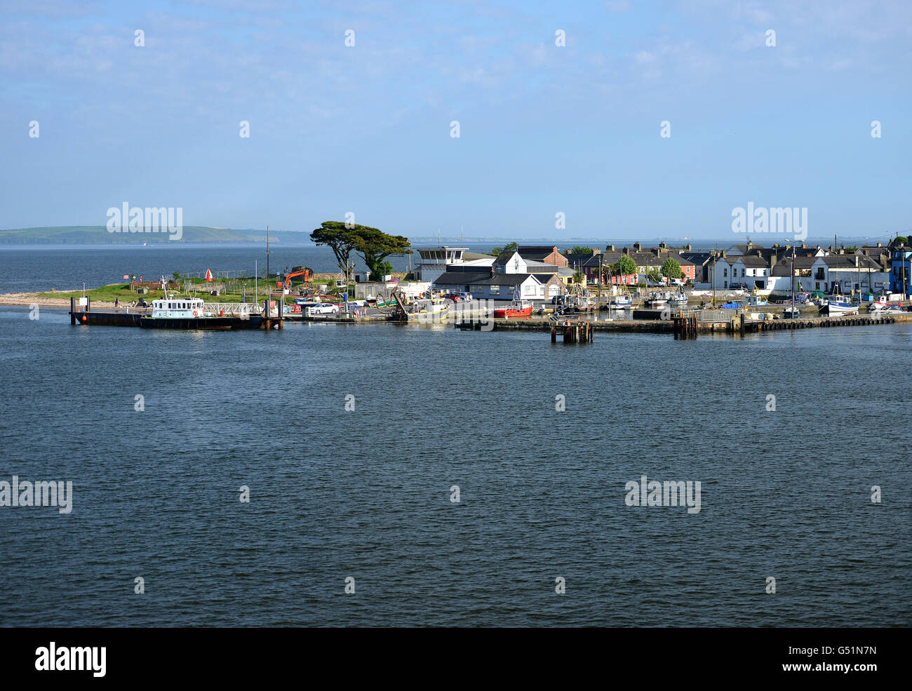 Passage East, Waterford, Ireland. Setting for Redwater TV series Stock