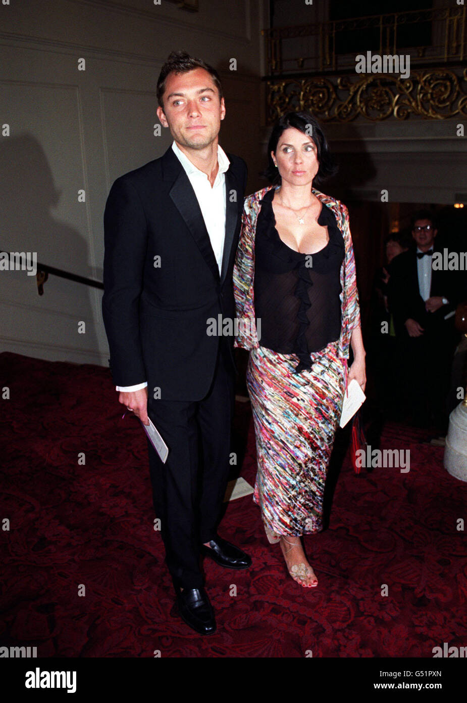 Jude law his wife sadie frost arriving for shi wa ii hi-res stock ...