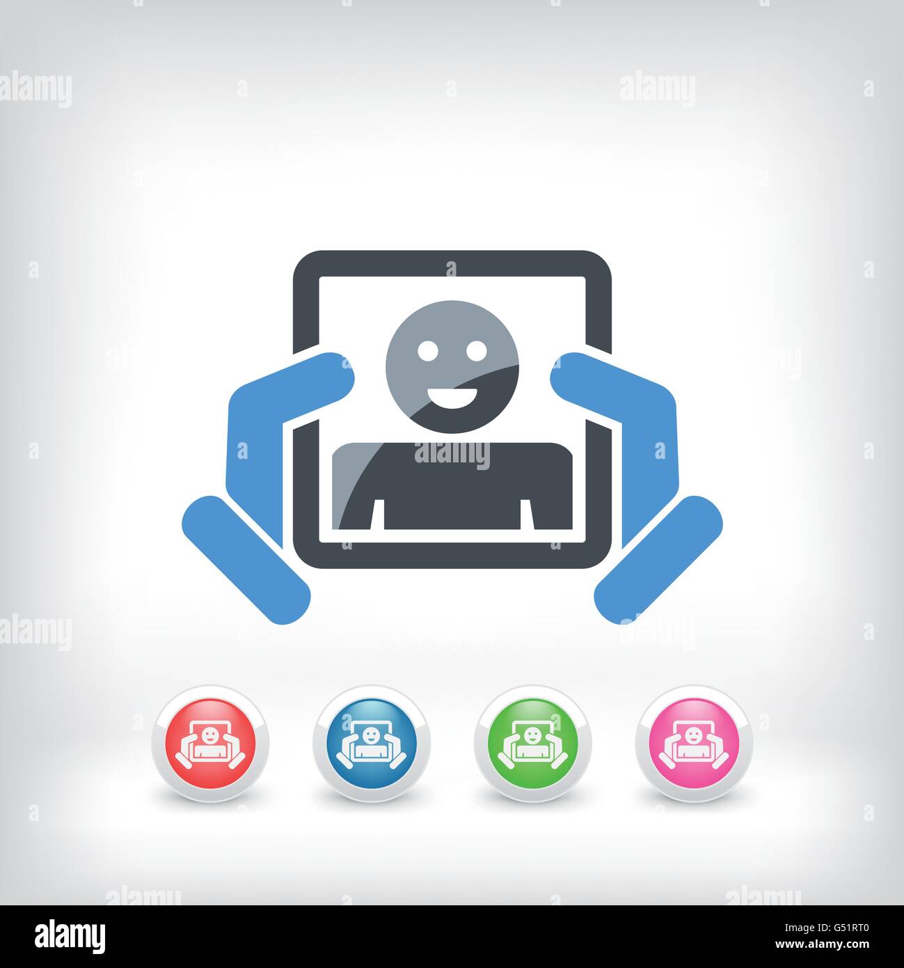 Looking in the mirror concept icon Stock Vector Image & Art - Alamy