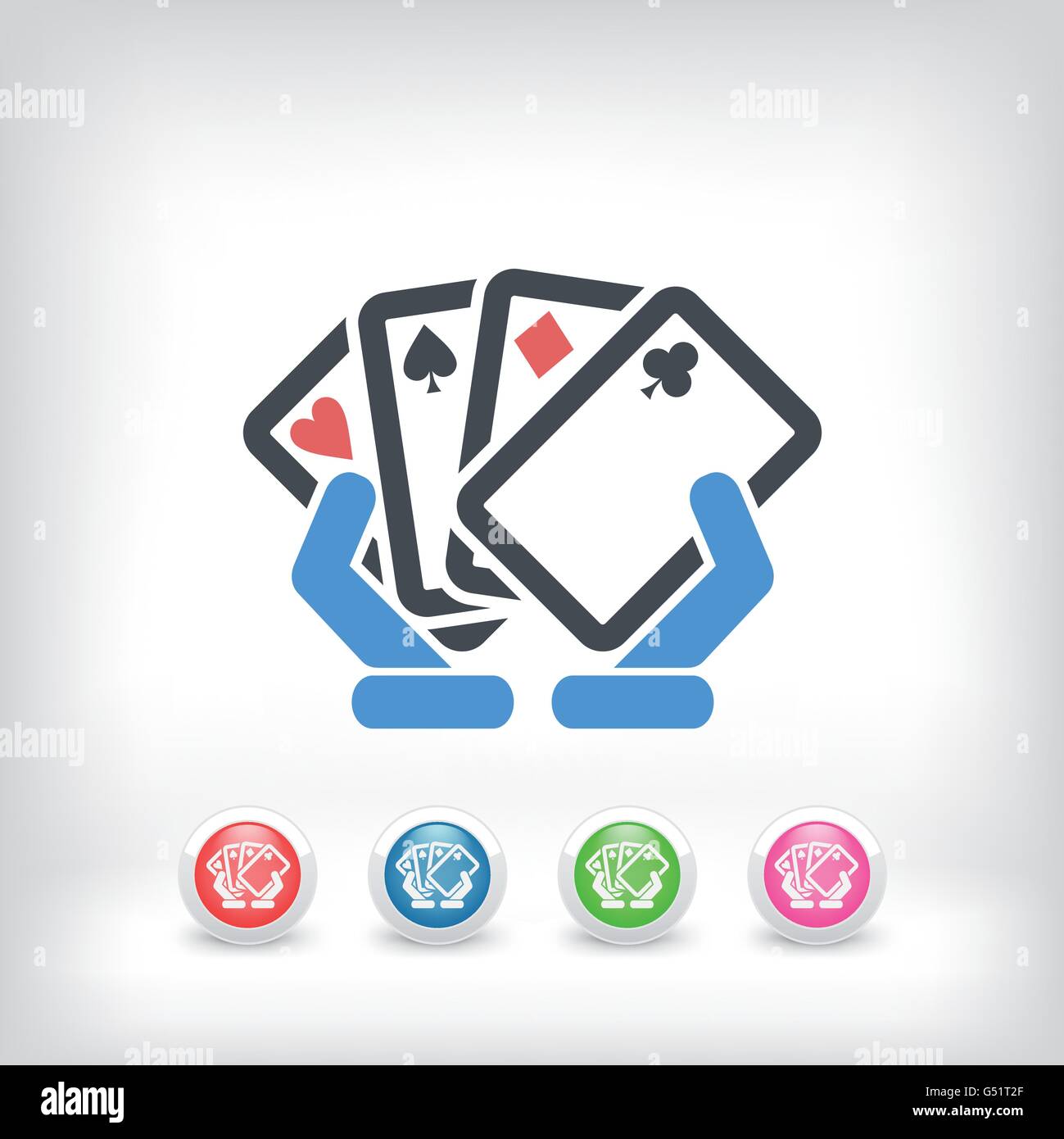 Poker game icon concept Stock Vector Image & Art - Alamy