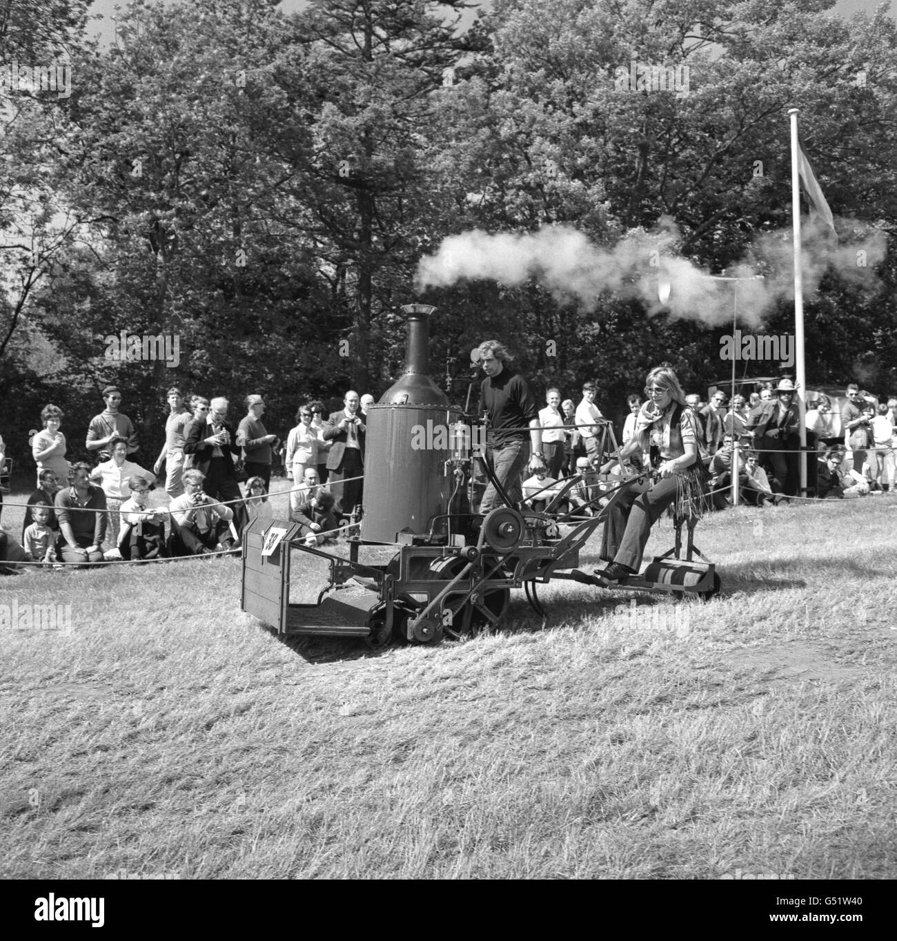 Steam powered lawn mower sale