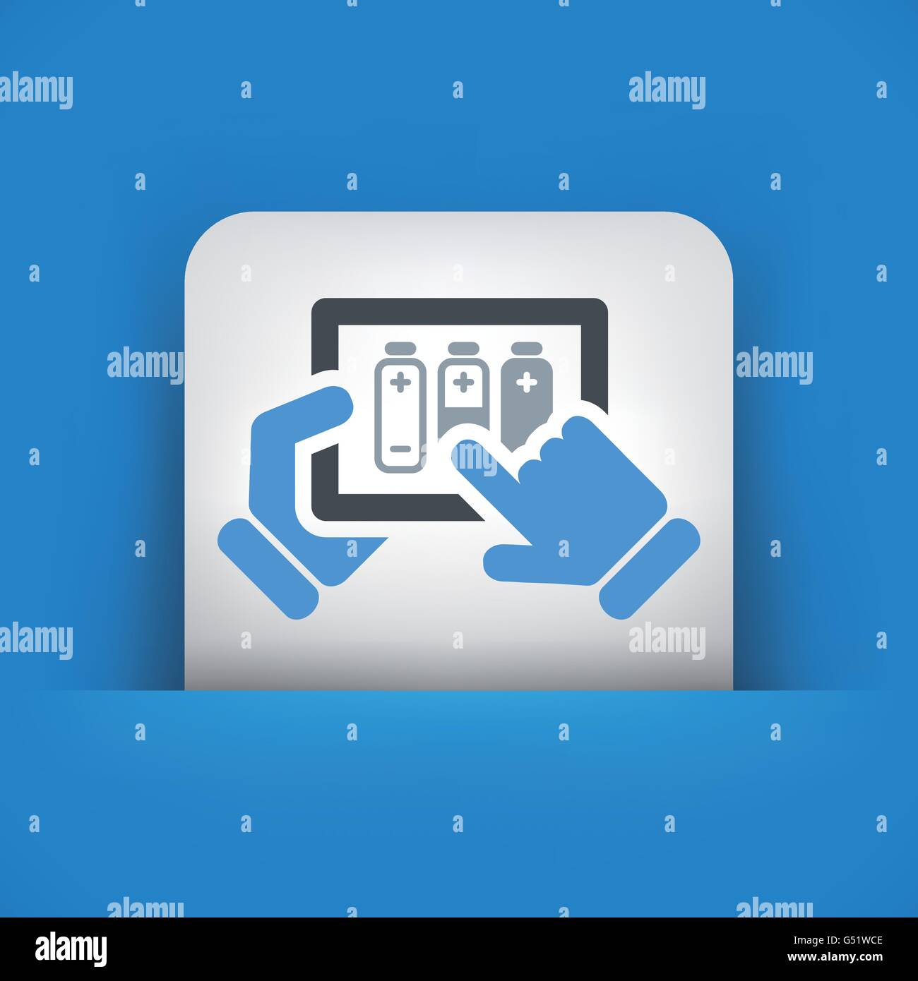 Illustration of tablet battery charge concept Stock Vector Image & Art