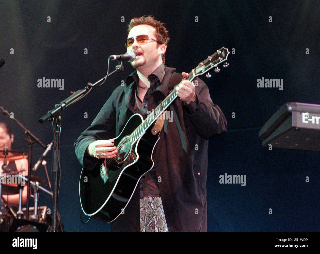 Singer and guitarist Jim Corr, from the Irish pop group The Corrs