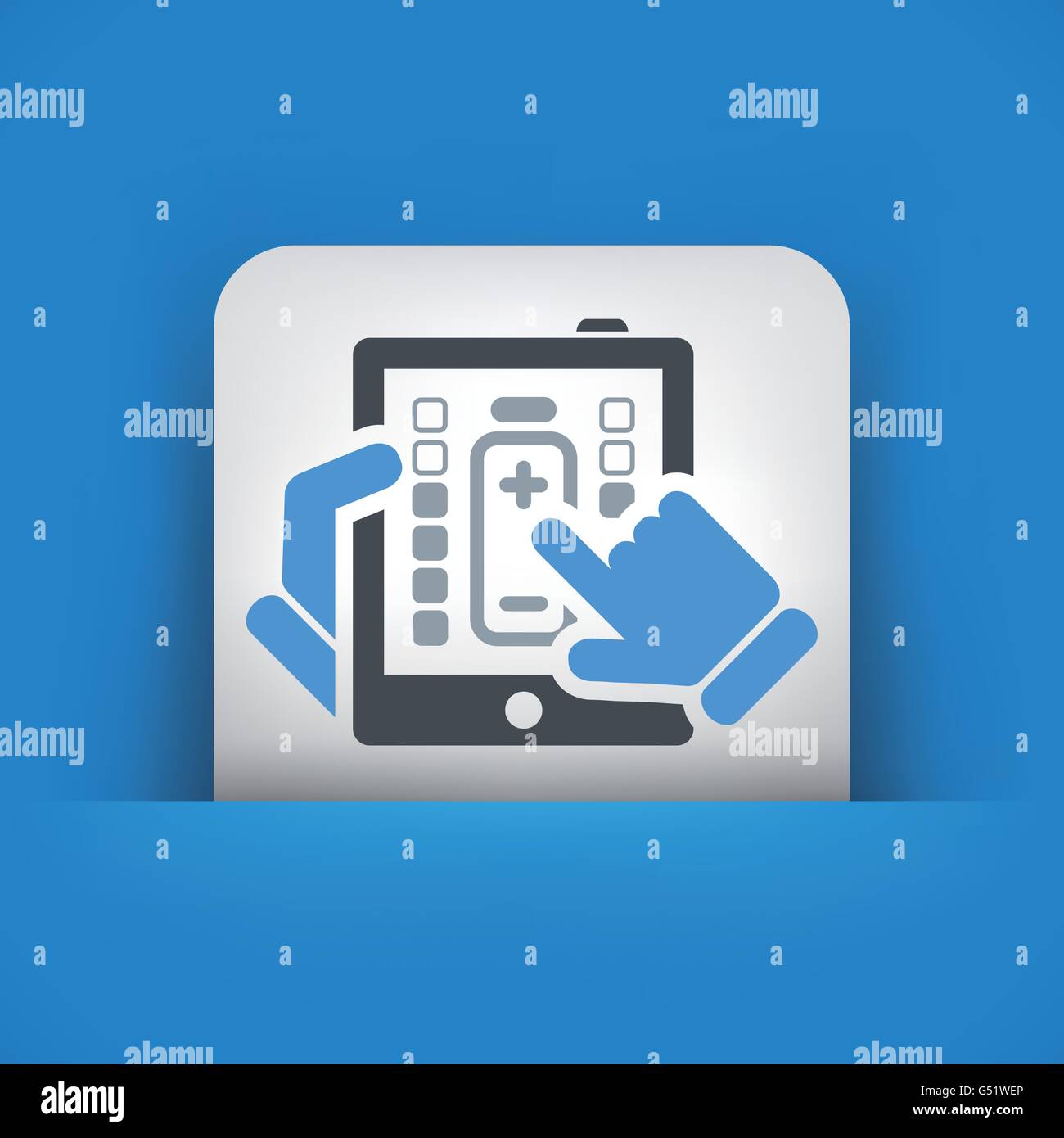 Illustration of tablet battery charge concept Stock Vector Image & Art