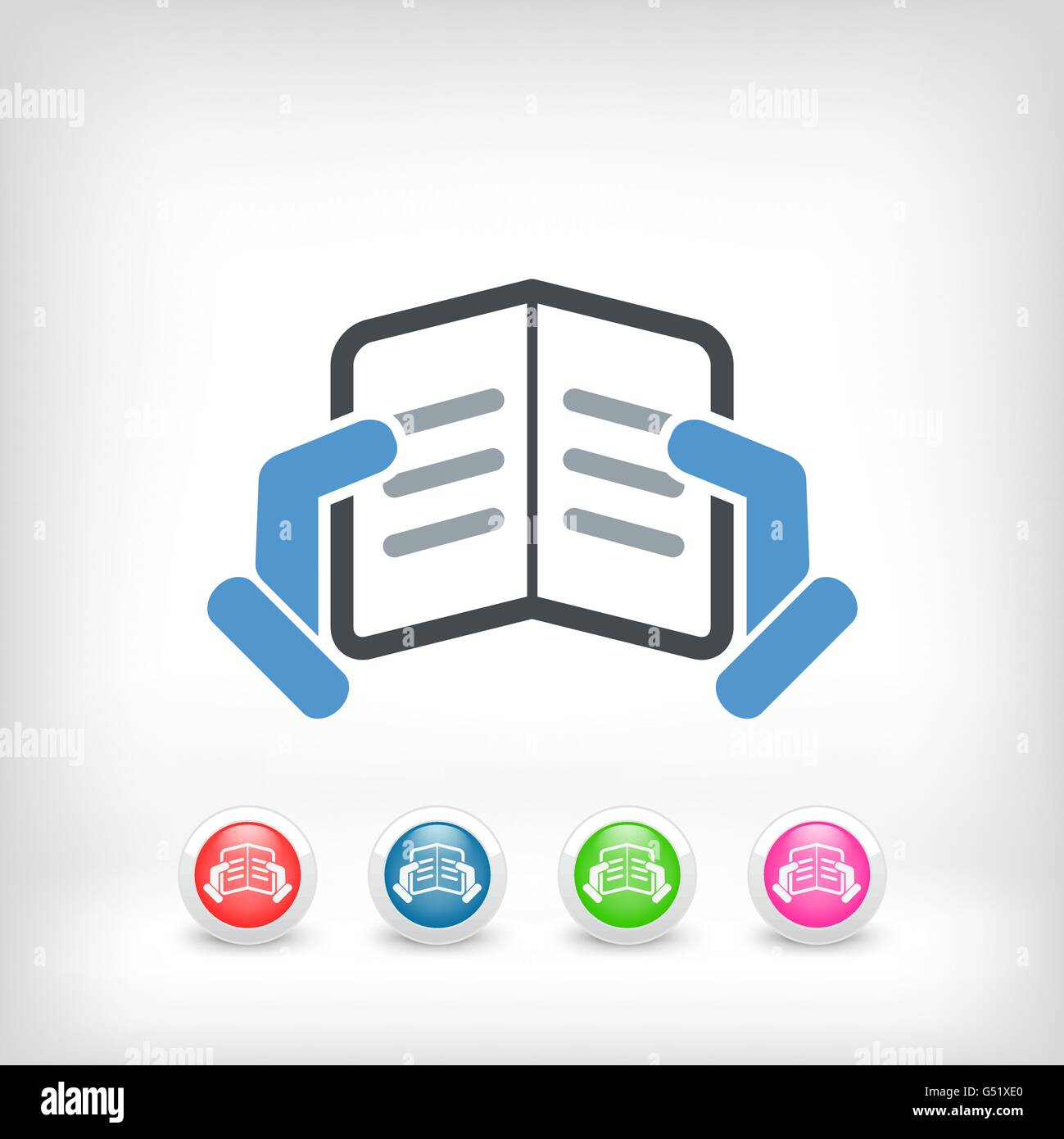 Text reading concept icon Stock Vector Image & Art - Alamy