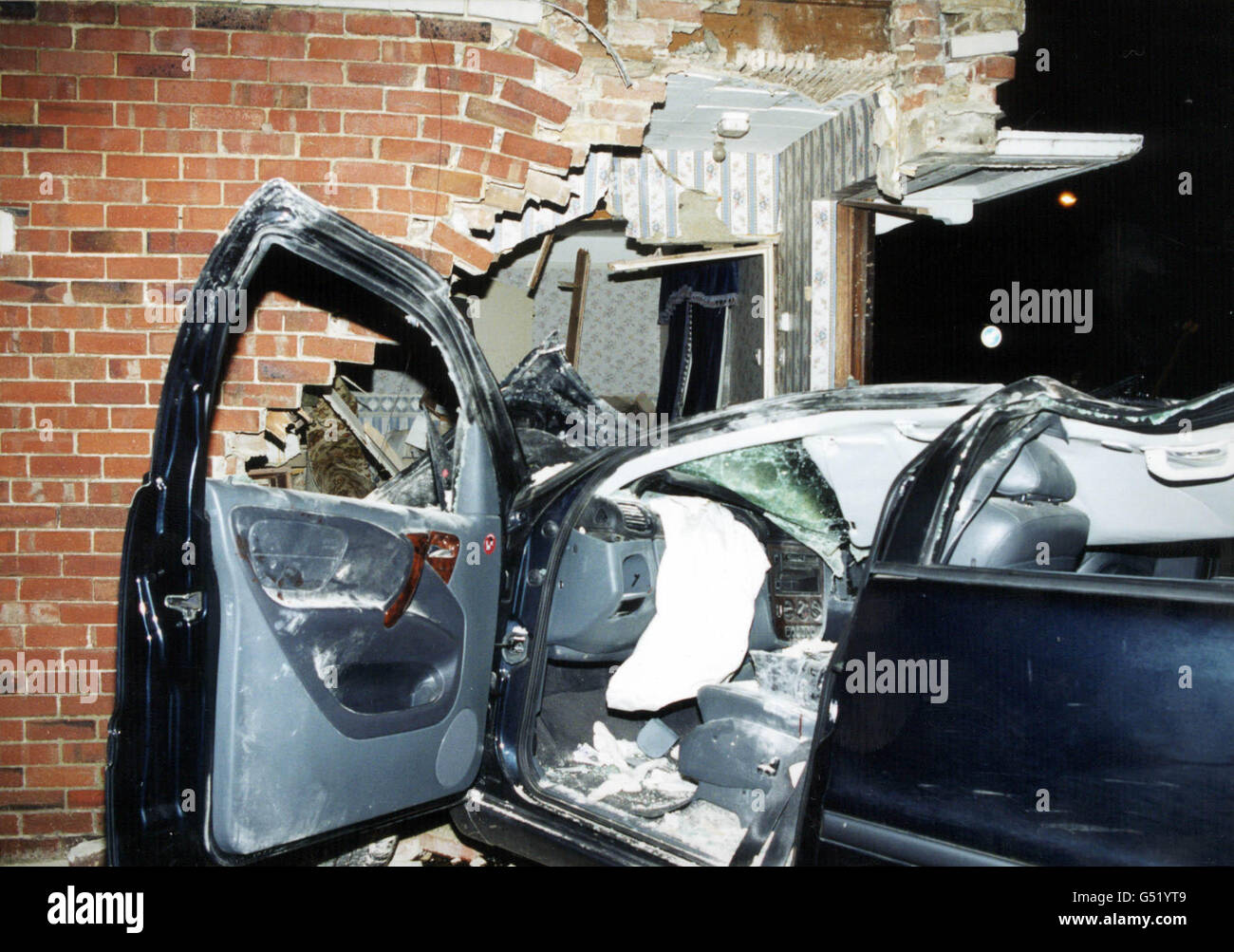 Car crash house damage Stock Photo 106379289 Alamy
