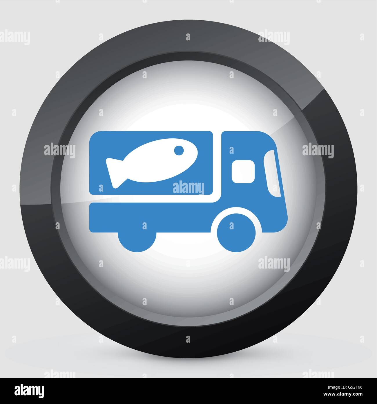 Fish van icon concept Stock Vector Image & Art - Alamy