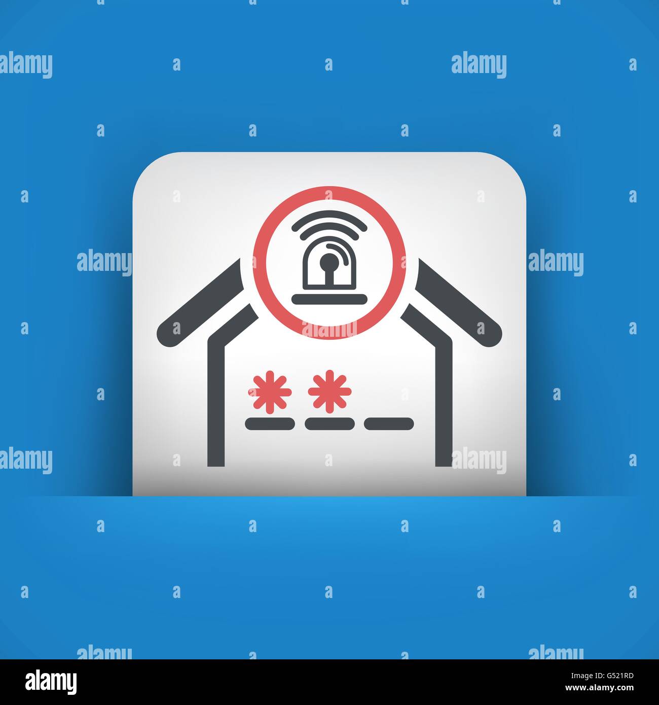 House alarm concept icon Stock Vector Image & Art - Alamy