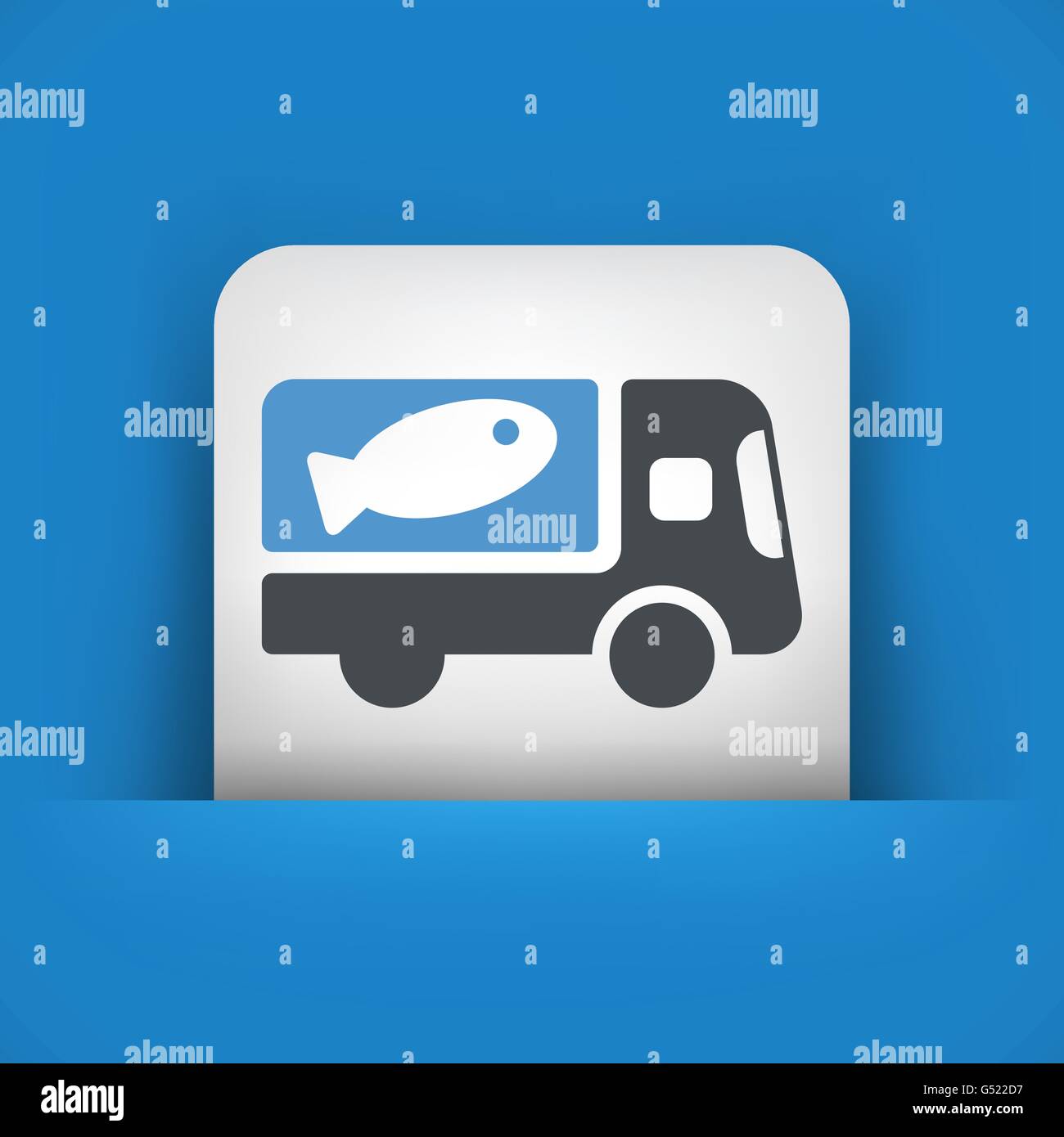 Fish van icon concept Stock Vector Image & Art - Alamy