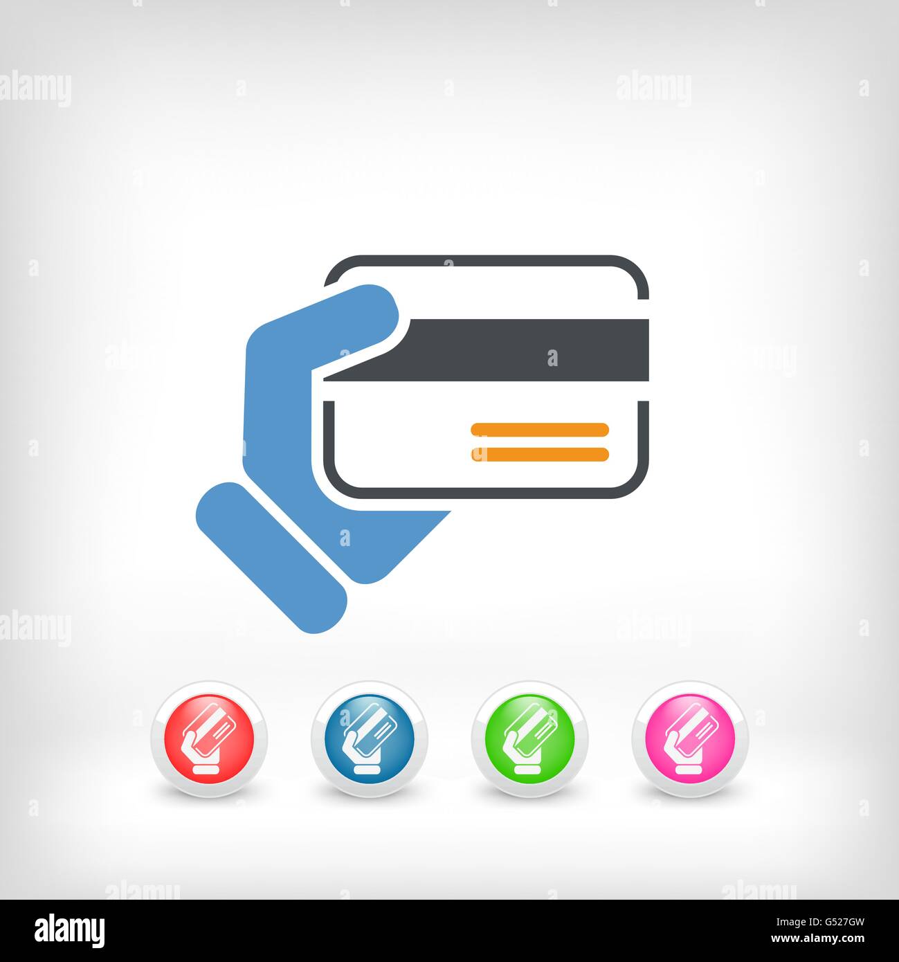 Credit card holding Stock Vector Image & Art - Alamy
