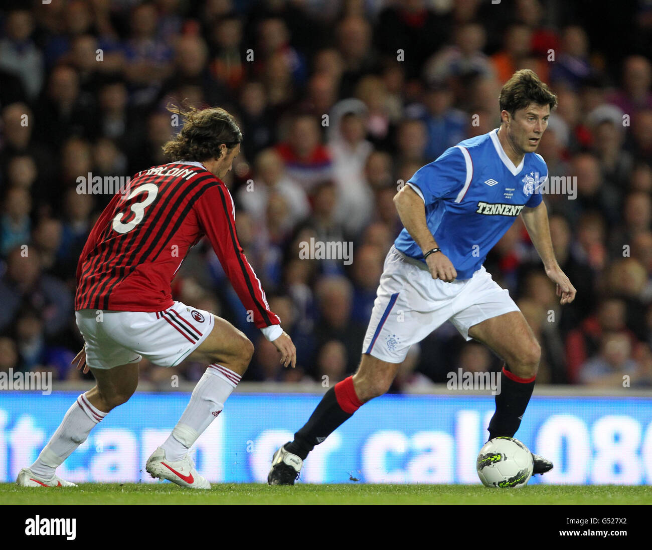 Soccer - Legends Match - Rangers v AC Milan - Ibrox Stadium Stock Photo ...
