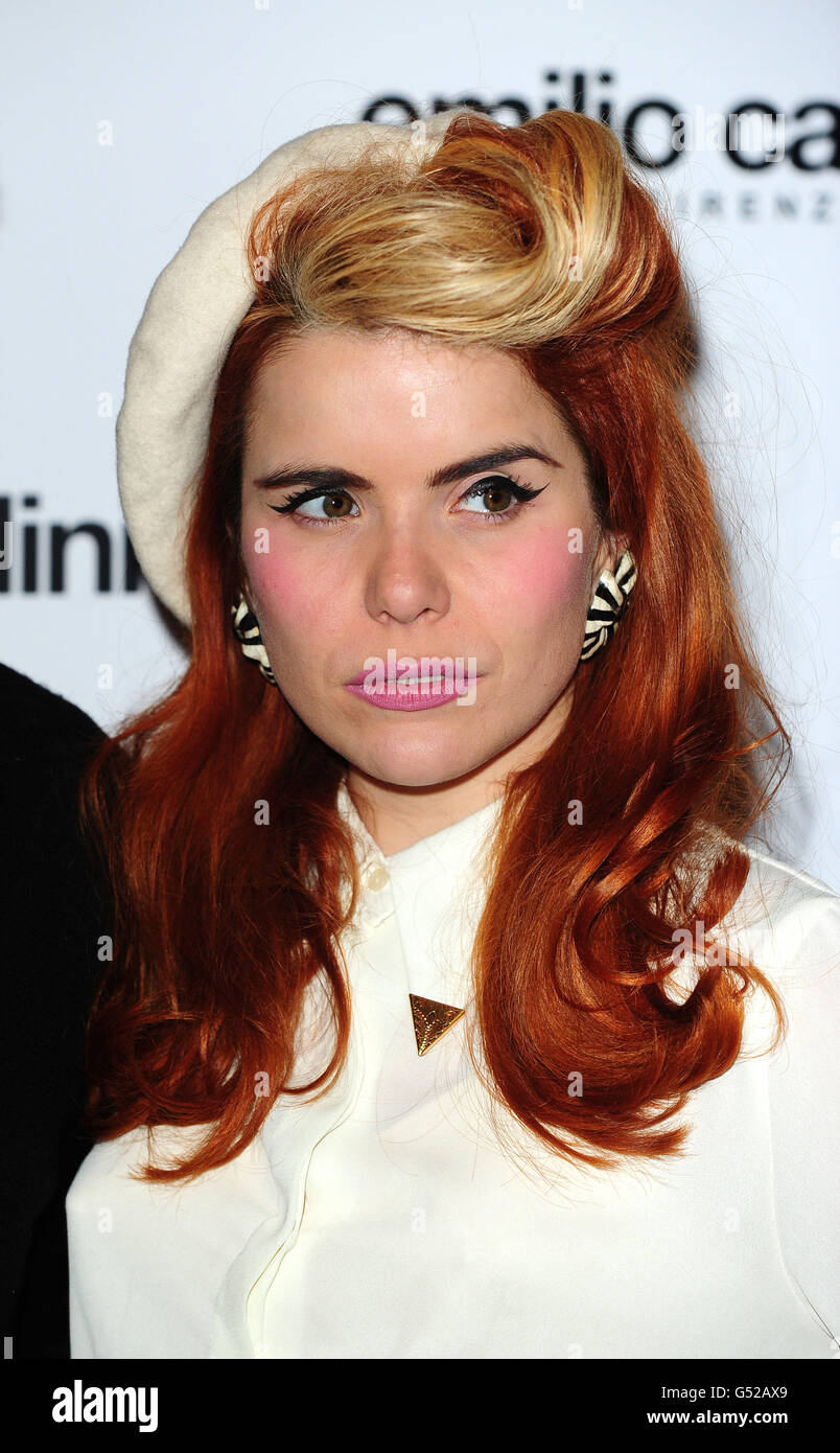 Paloma Faith arrives at the launch of 'Risque Business' for hosiery label Emilio Cavallini at Sketch in London. Stock Photo