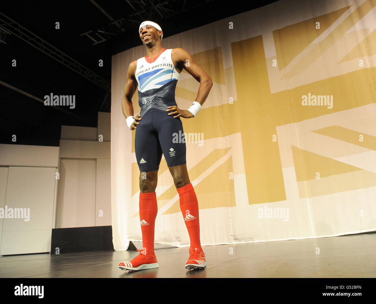 Olympics - Team GB Kit Unveilling - Tower of London. Phillips Idowu poses  as Adidas unveil the British