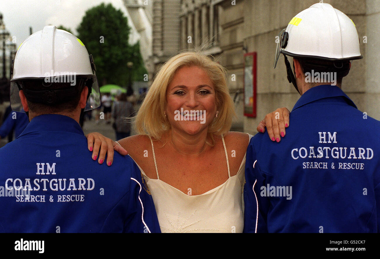 Vanessa Feltz coast guard launch Stock Photo