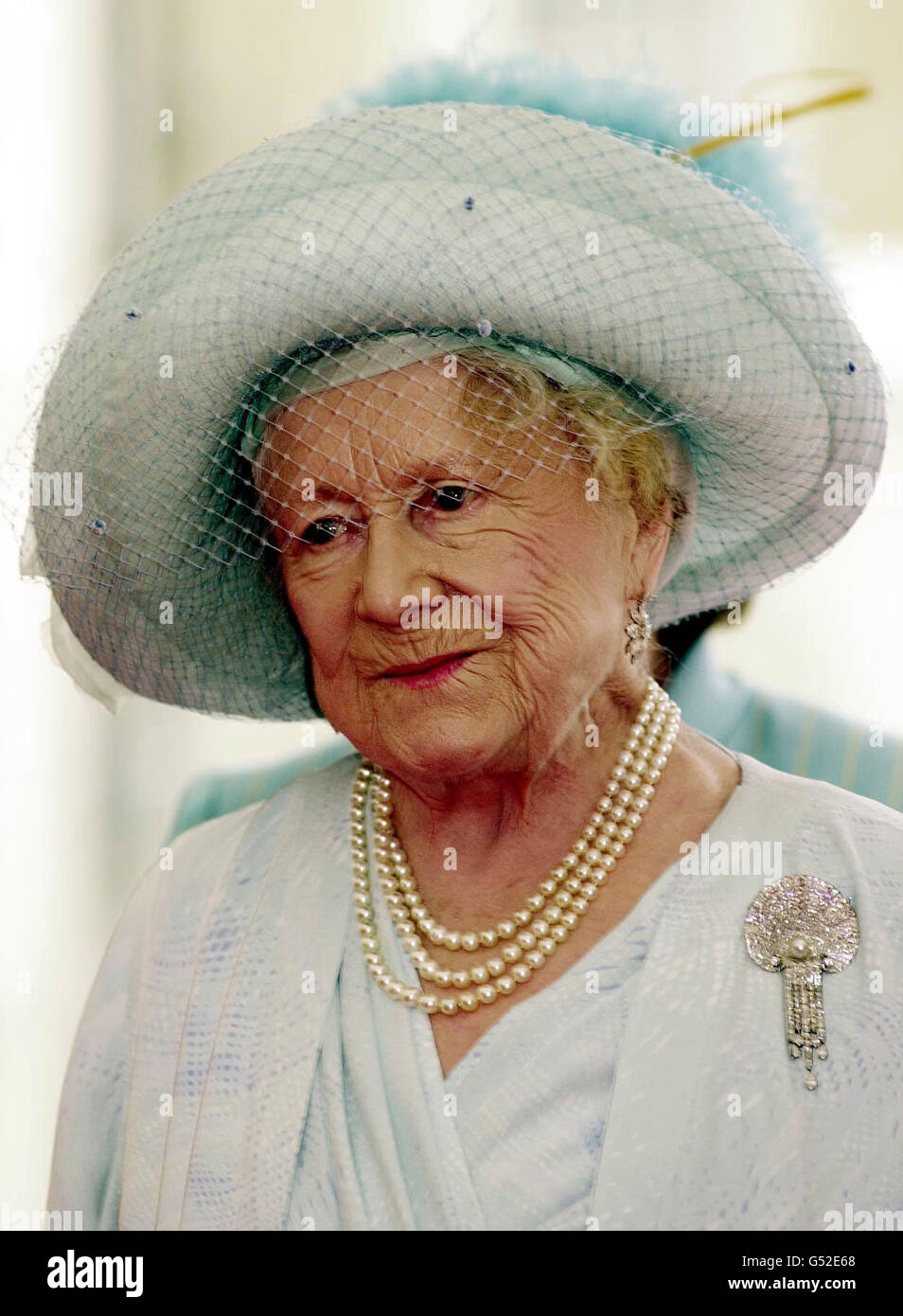 The Queen Mother, arrives at the Guildhall in London for a luncheon