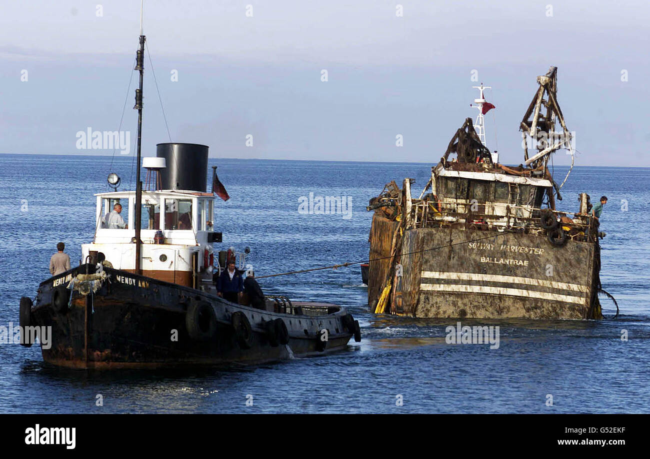 Recovered Solway Harvester Stock Photo Alamy