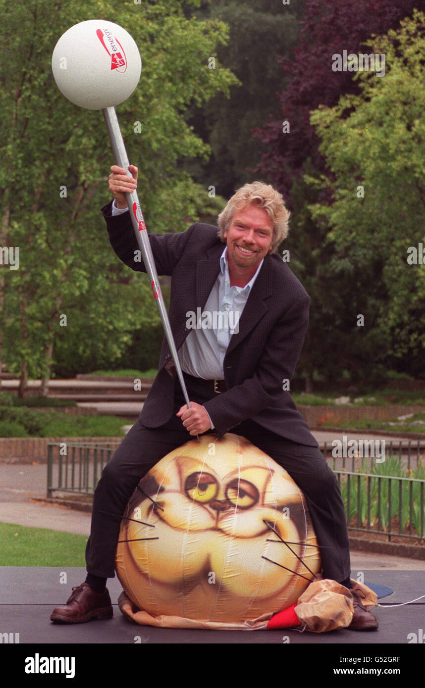 Celebrity humorous inflatable cat business posing richard branson hi-res  stock photography and images - Alamy