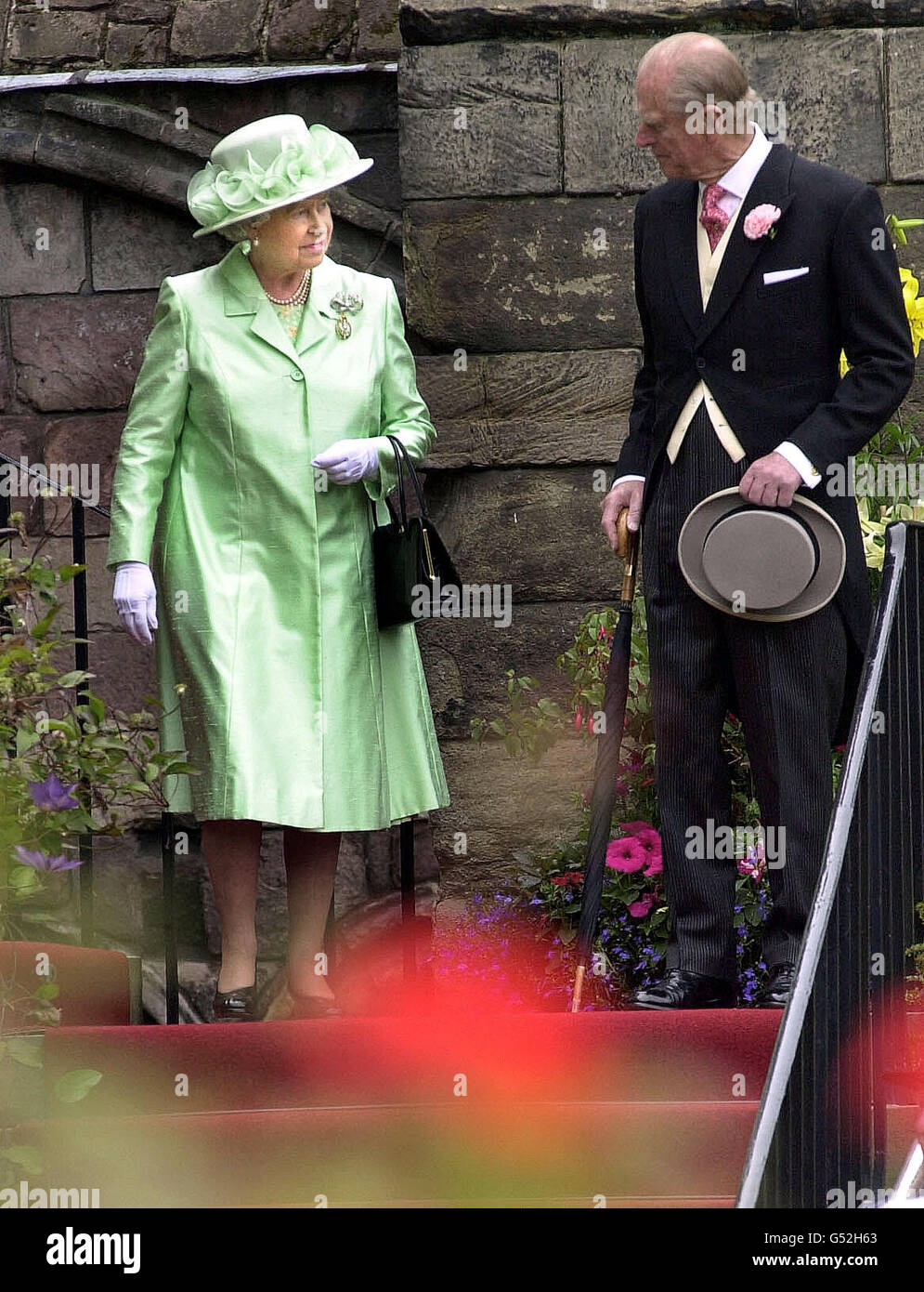 Queen Elizabeth II and The Duke of Edinburgh during their garden party