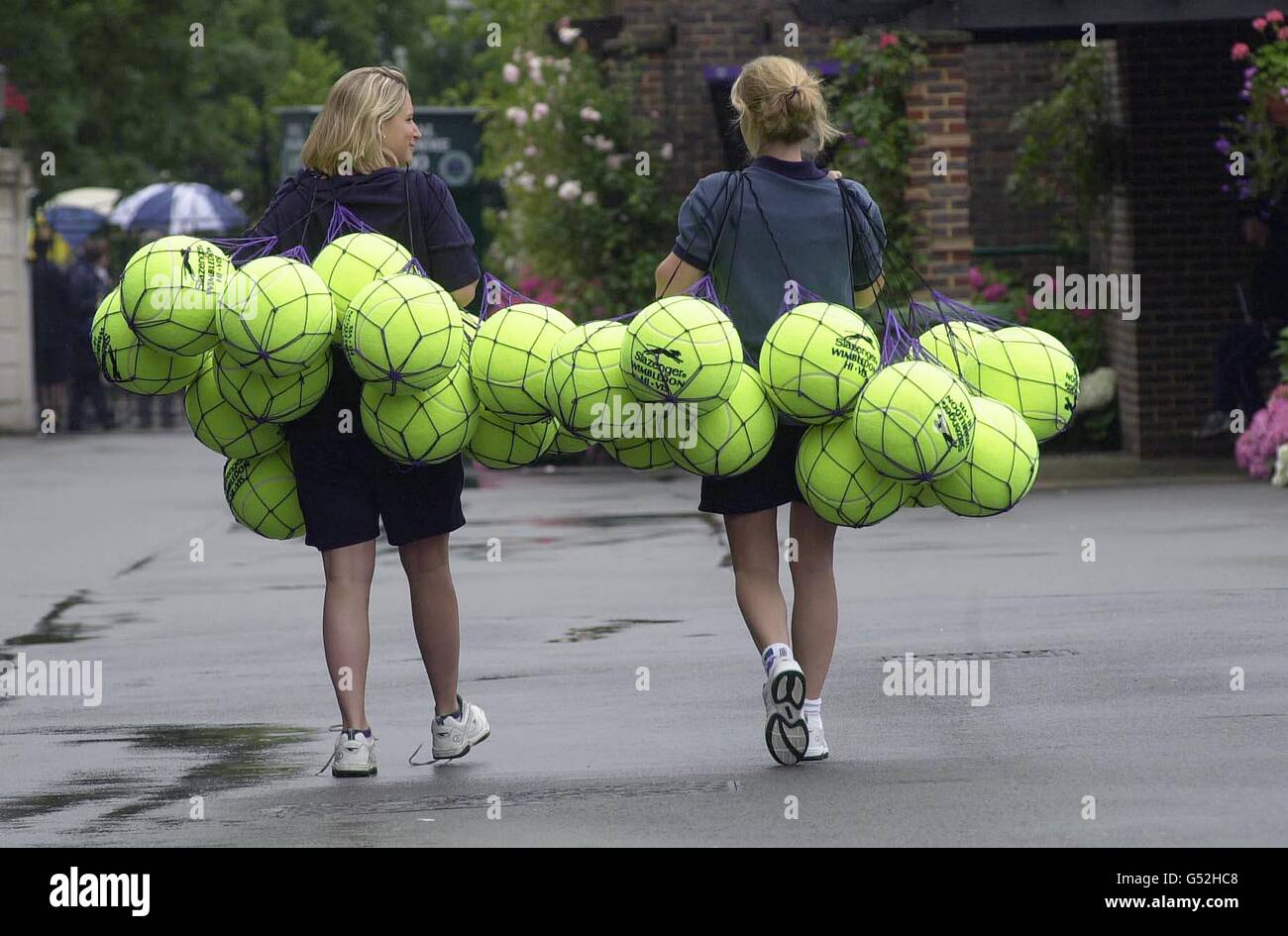 Wimbledon Tennis Balls Stock Photo Alamy
