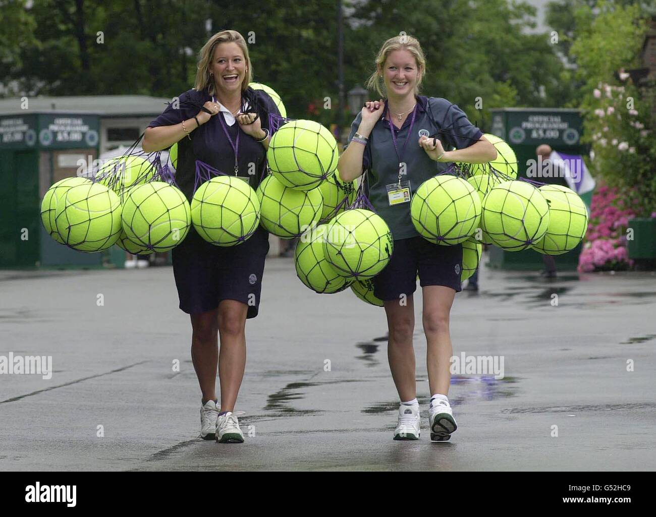 Wimbledon Tennis Balls Stock Photo Alamy