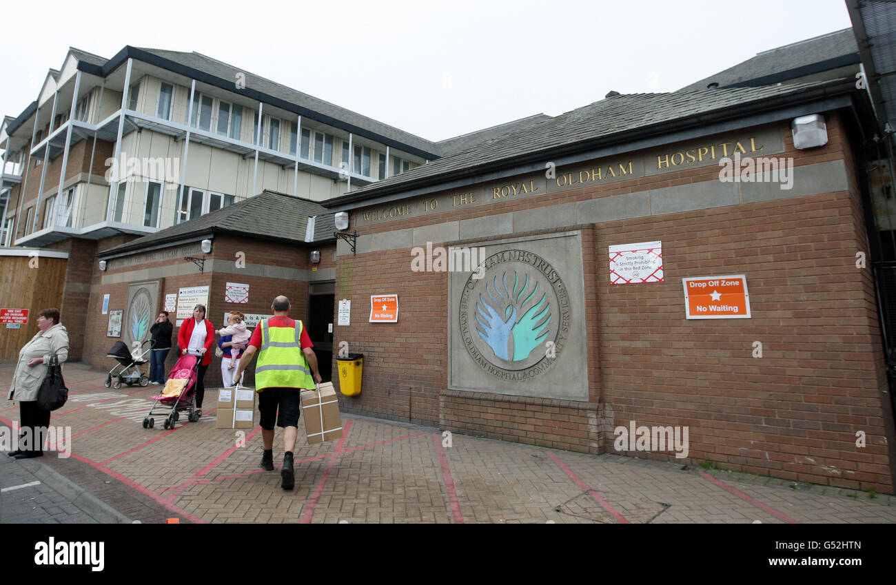 Oldham Royal Hospital Stock Photo Alamy