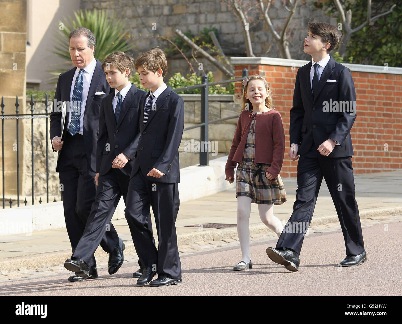 Viscount Linley (left) with his children Margarita ArmstrongJones and