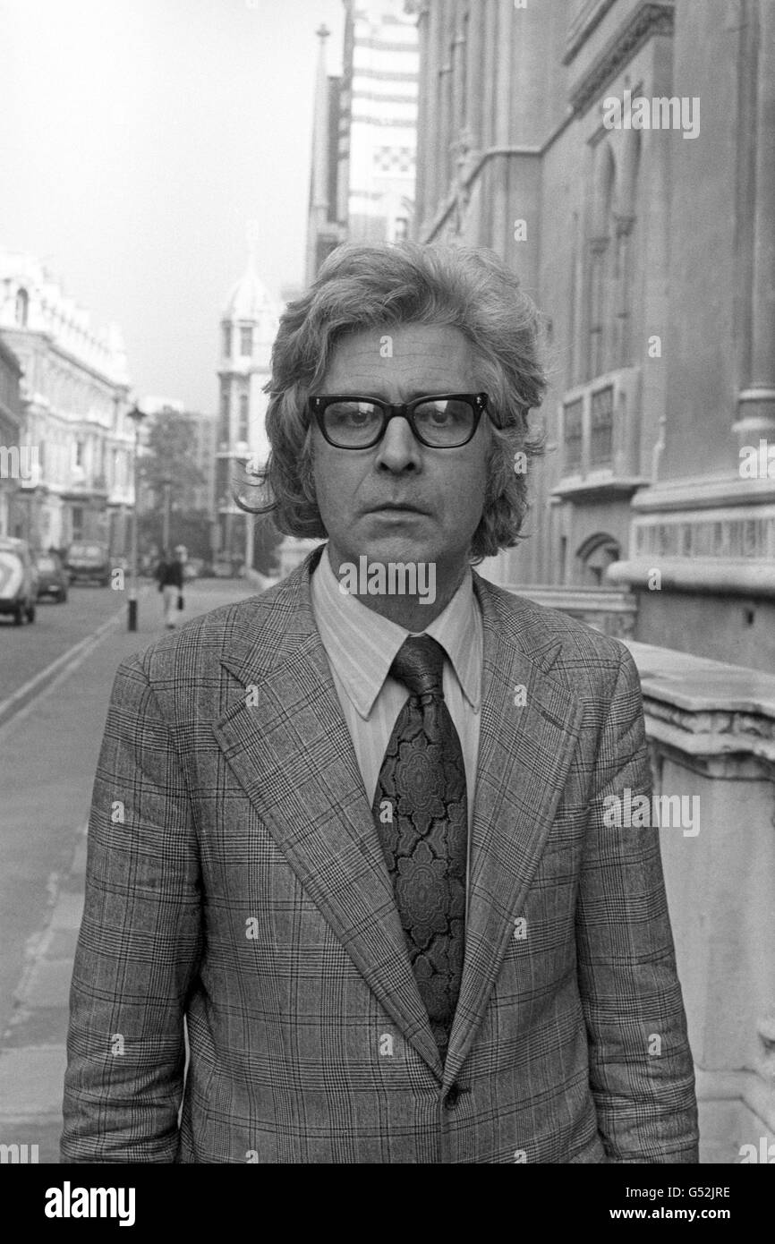 British playwright John Arden who is in London with his wife Margaretta D'Arcy, for a libel case brought against them. Stock Photo