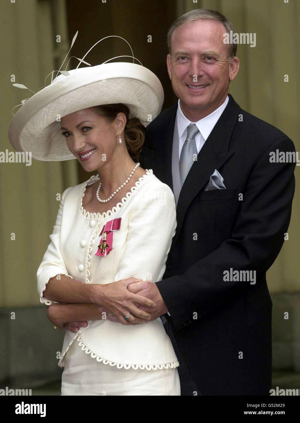 Jane Seymour OBE & husband Stock Photo