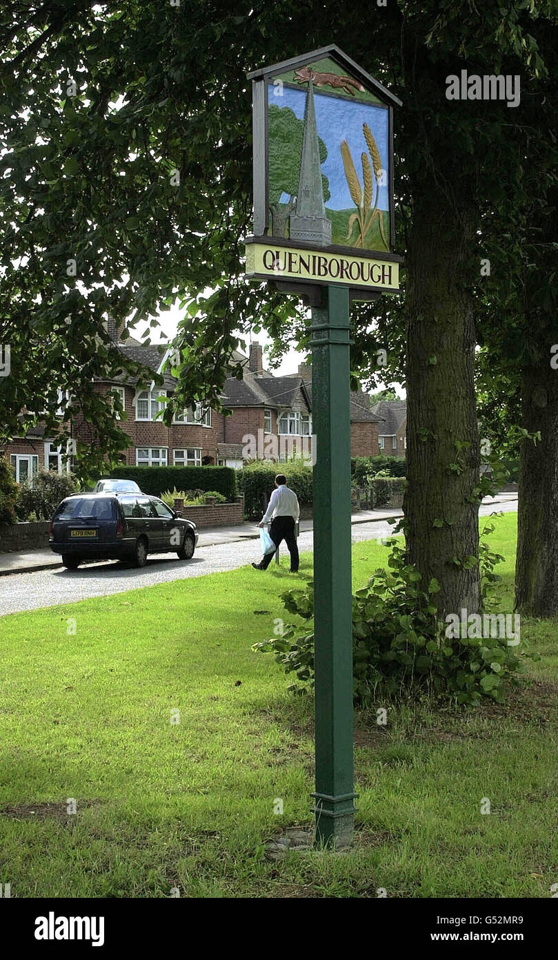 A general view of the village of Queniborough just north of Leicester
