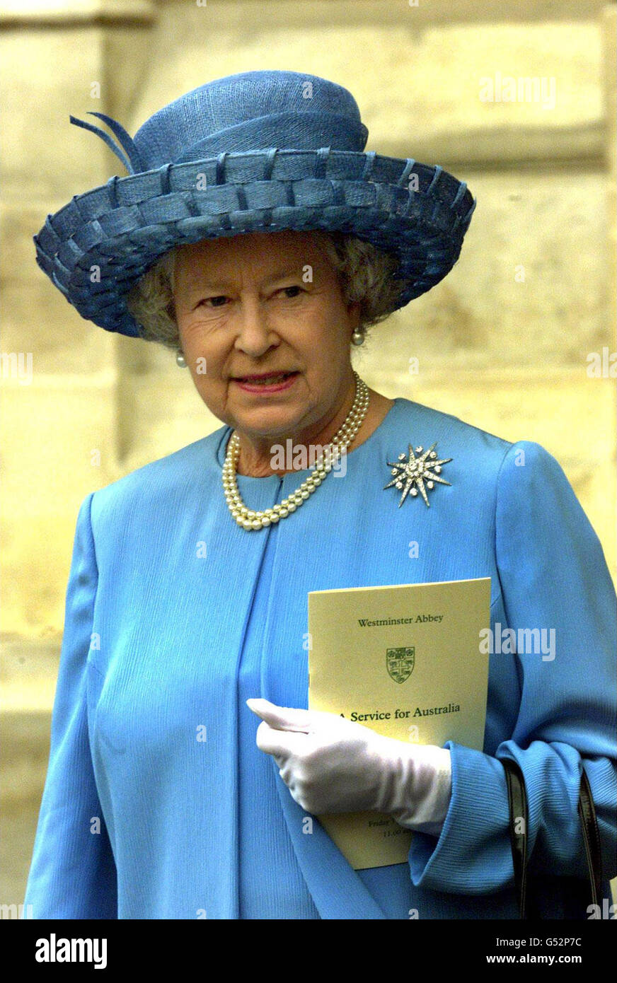 The Queen leaves Westminster Abbey after a service to mark the ...