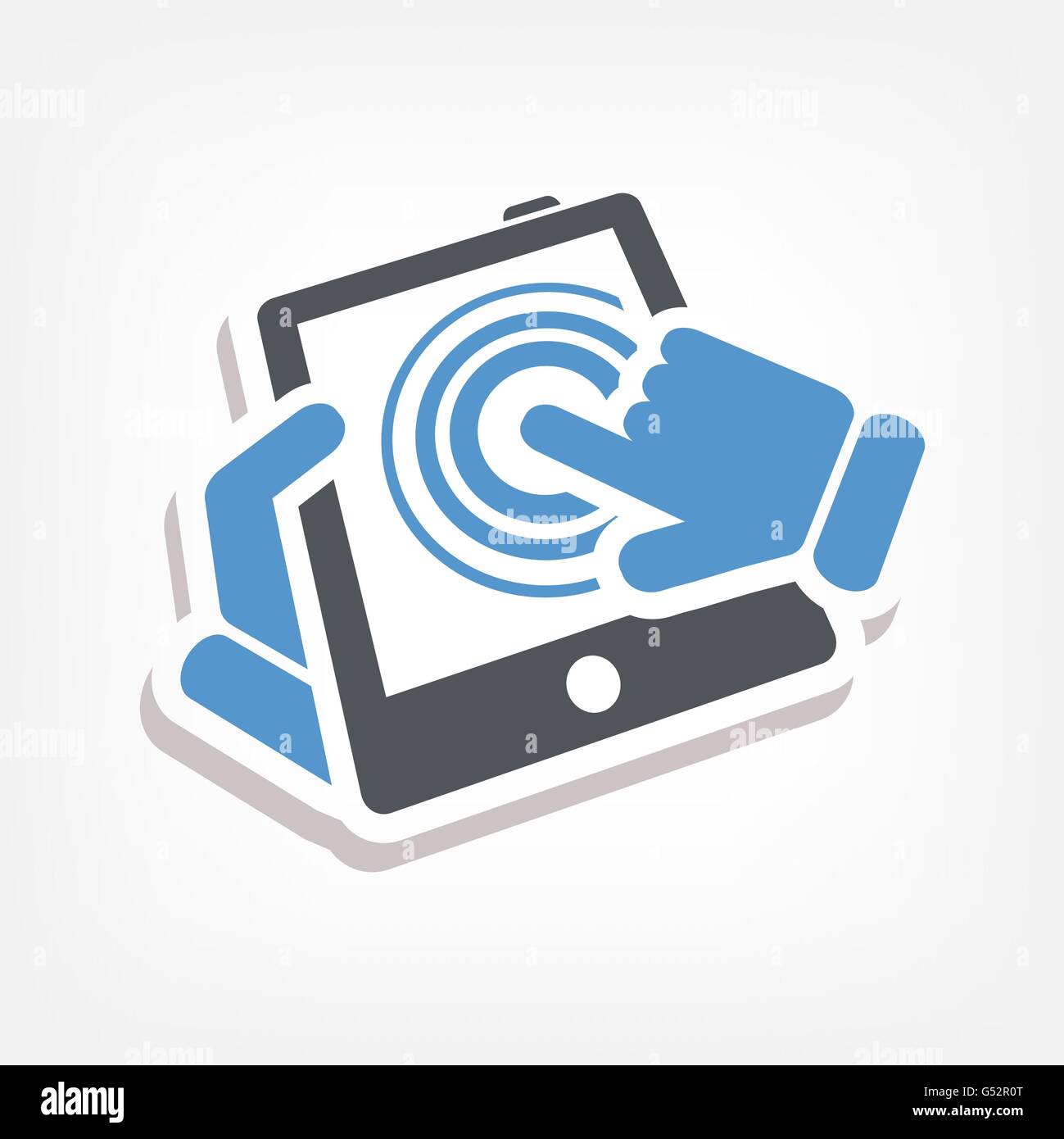 Touchscreen action icon Stock Vector Image & Art - Alamy