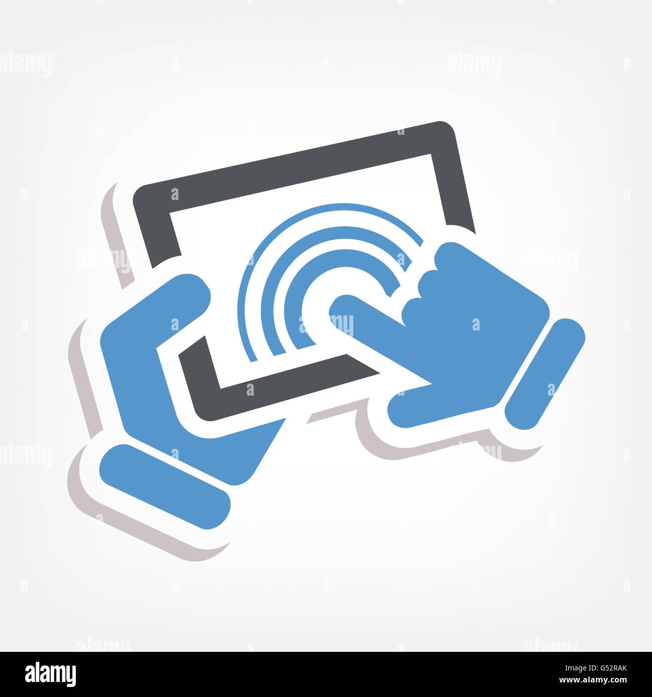 Touchscreen action icon Stock Vector Image & Art - Alamy