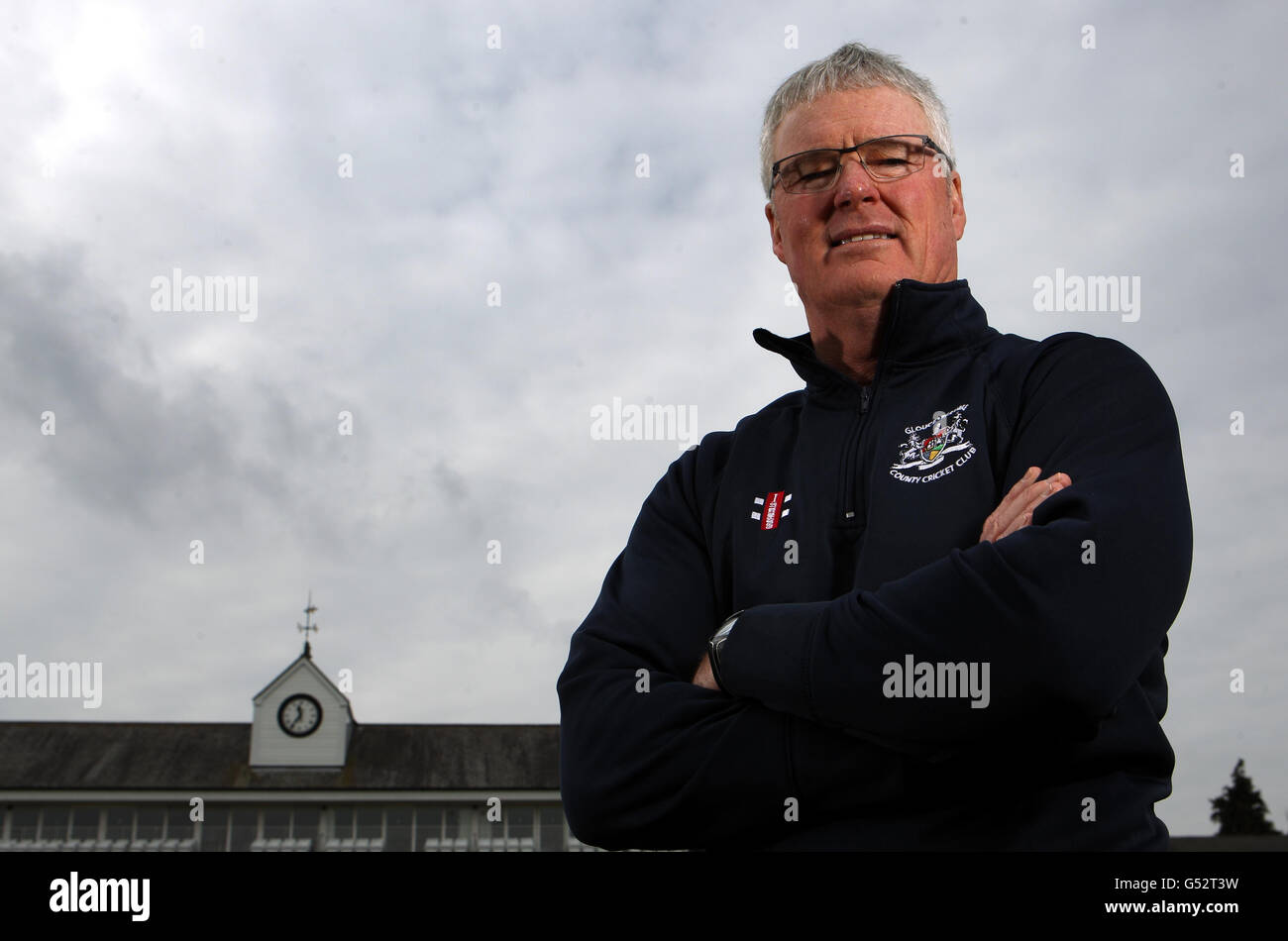 Gloucestershire CCC Team Director of Cricket John Bracewell poses during the press day at the County Ground, Bristol. Stock Photo