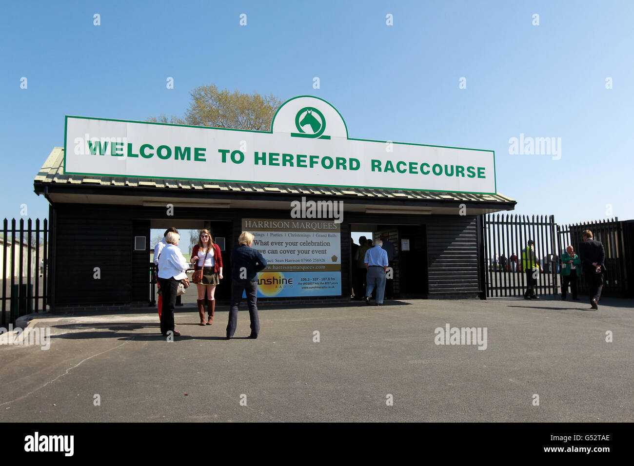 Horse Racing - Hereford Racecourse Stock Photo