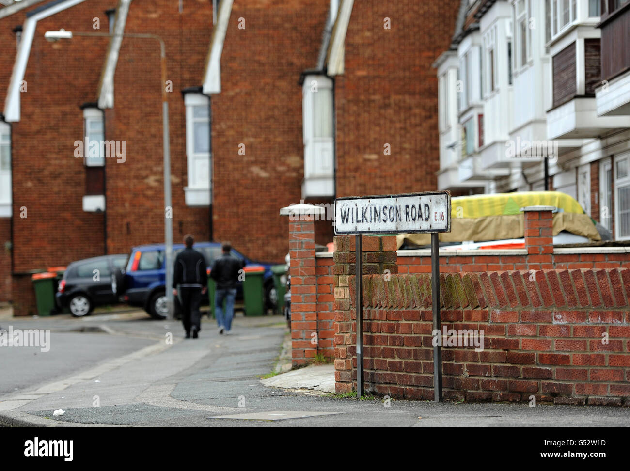 A general view of Wilkinson Road in the borough of Newham, London Stock
