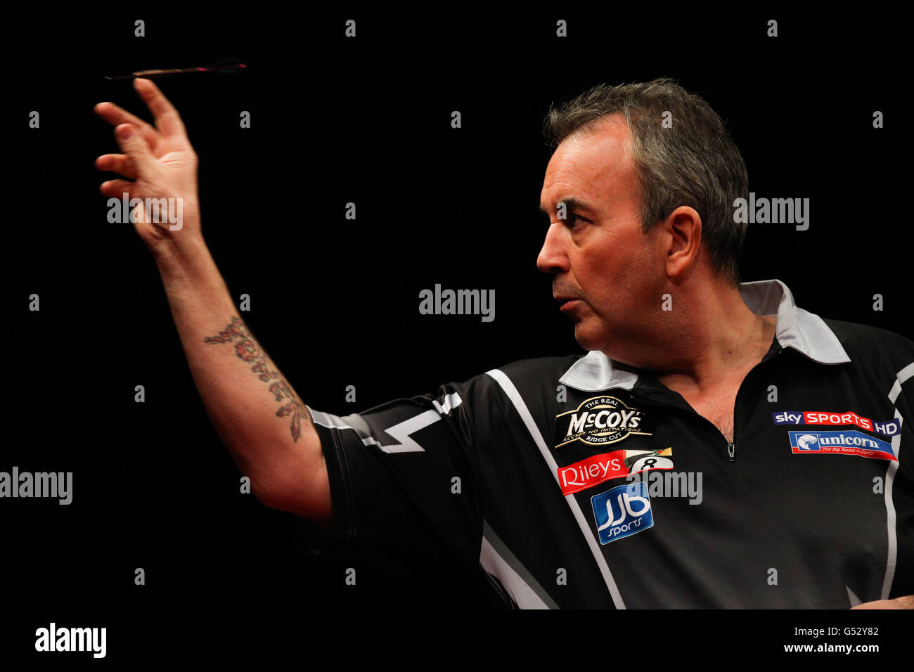 Darts McCoys Premier League Darts Capital FM Arena. Phil Taylor during his victory over Andy