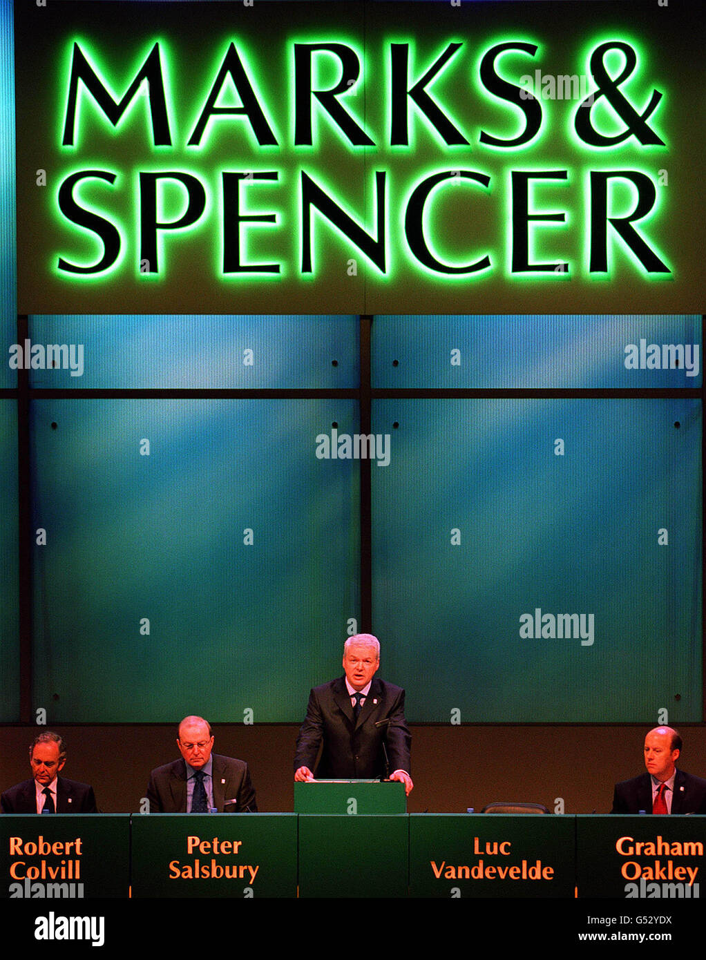 Marks & Spencer meeting Stock Photo - Alamy