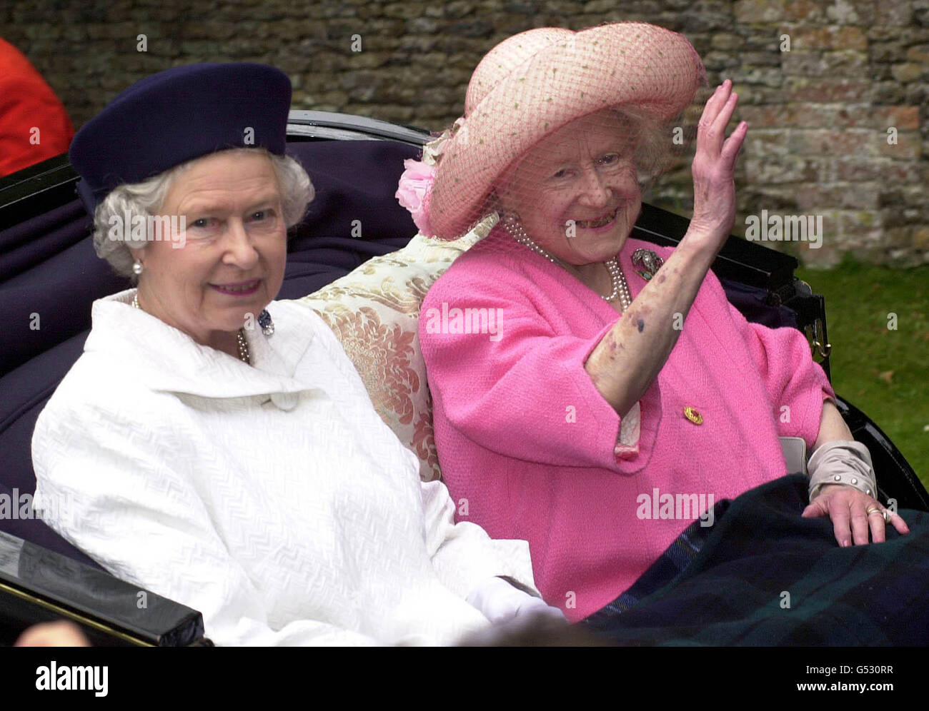 Queen & Queen Mother Stock Photo - Alamy
