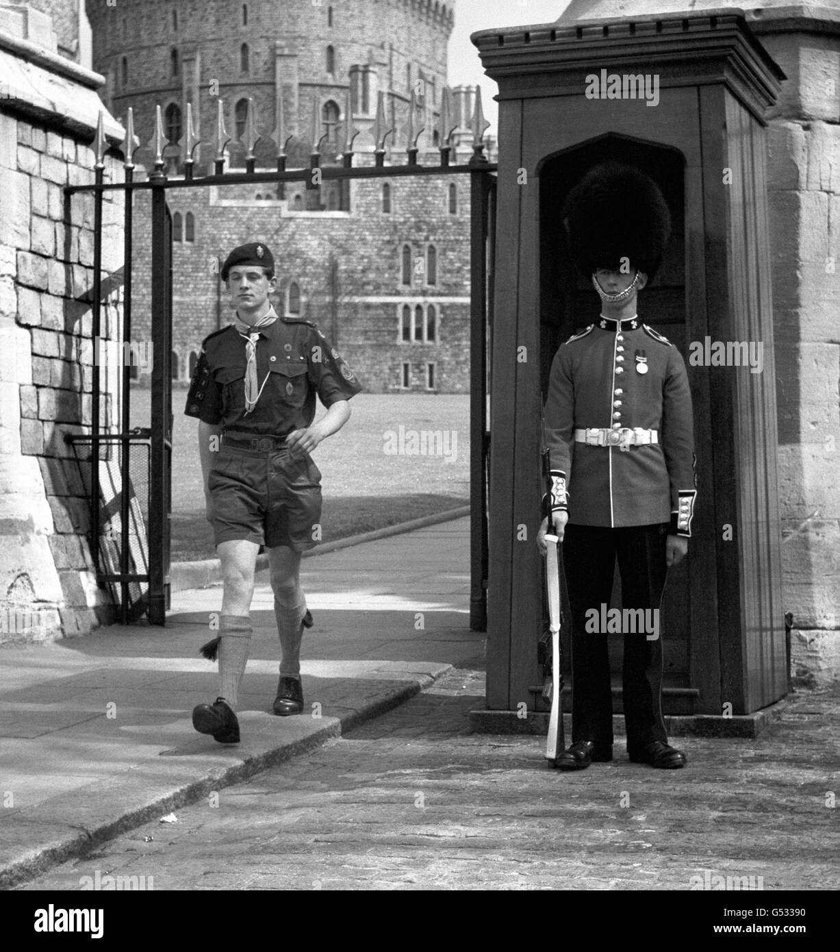 Royalty - First Winner of Duke of Edinburgh Gold Award - Martin Davies - Windsor Castle Stock Photo