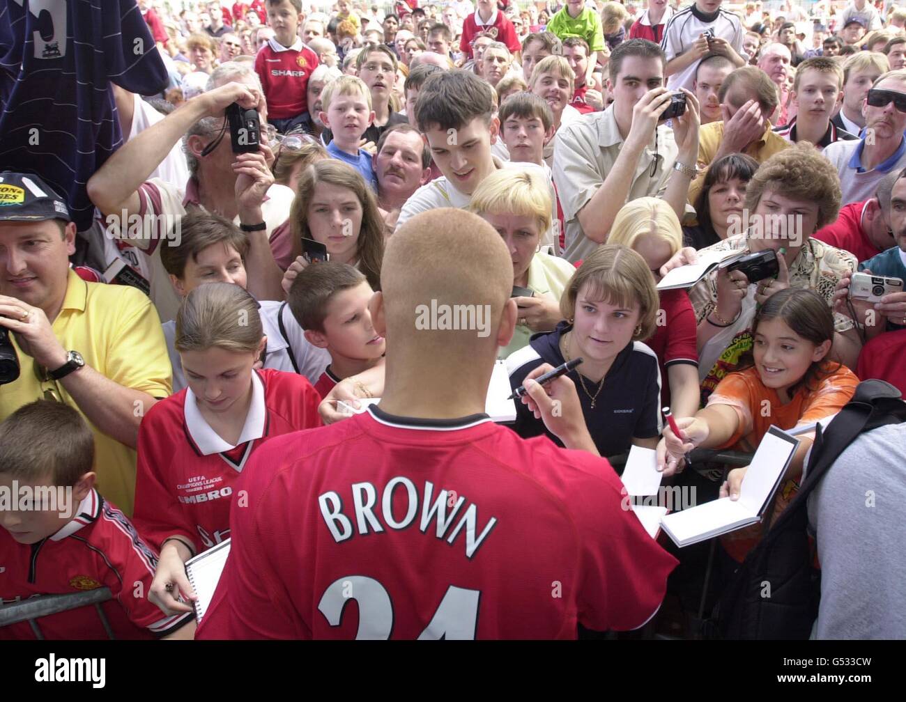 Manchester Utd Mega store Stock Photo Alamy