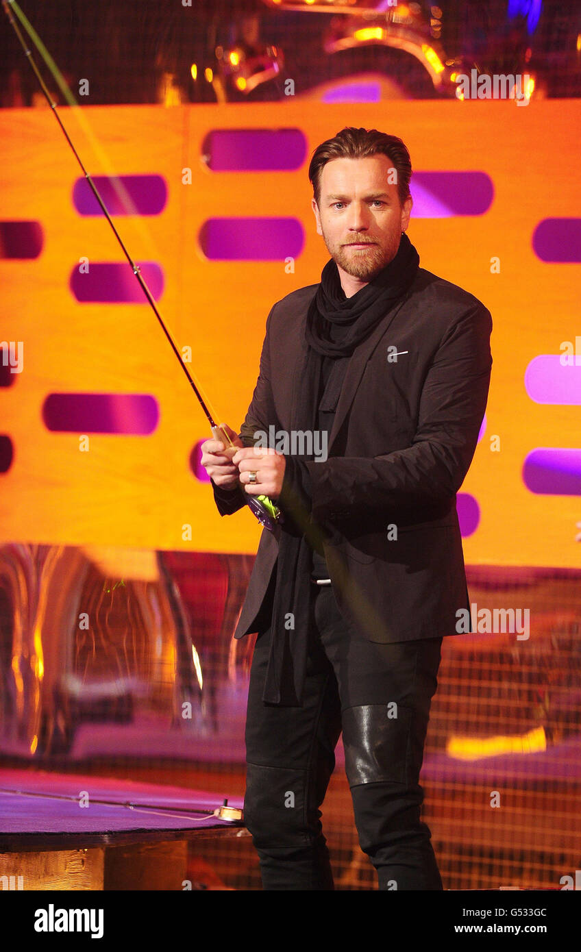 Ewan McGregor, star of Salmon Fishing in the Yemen, during the filming