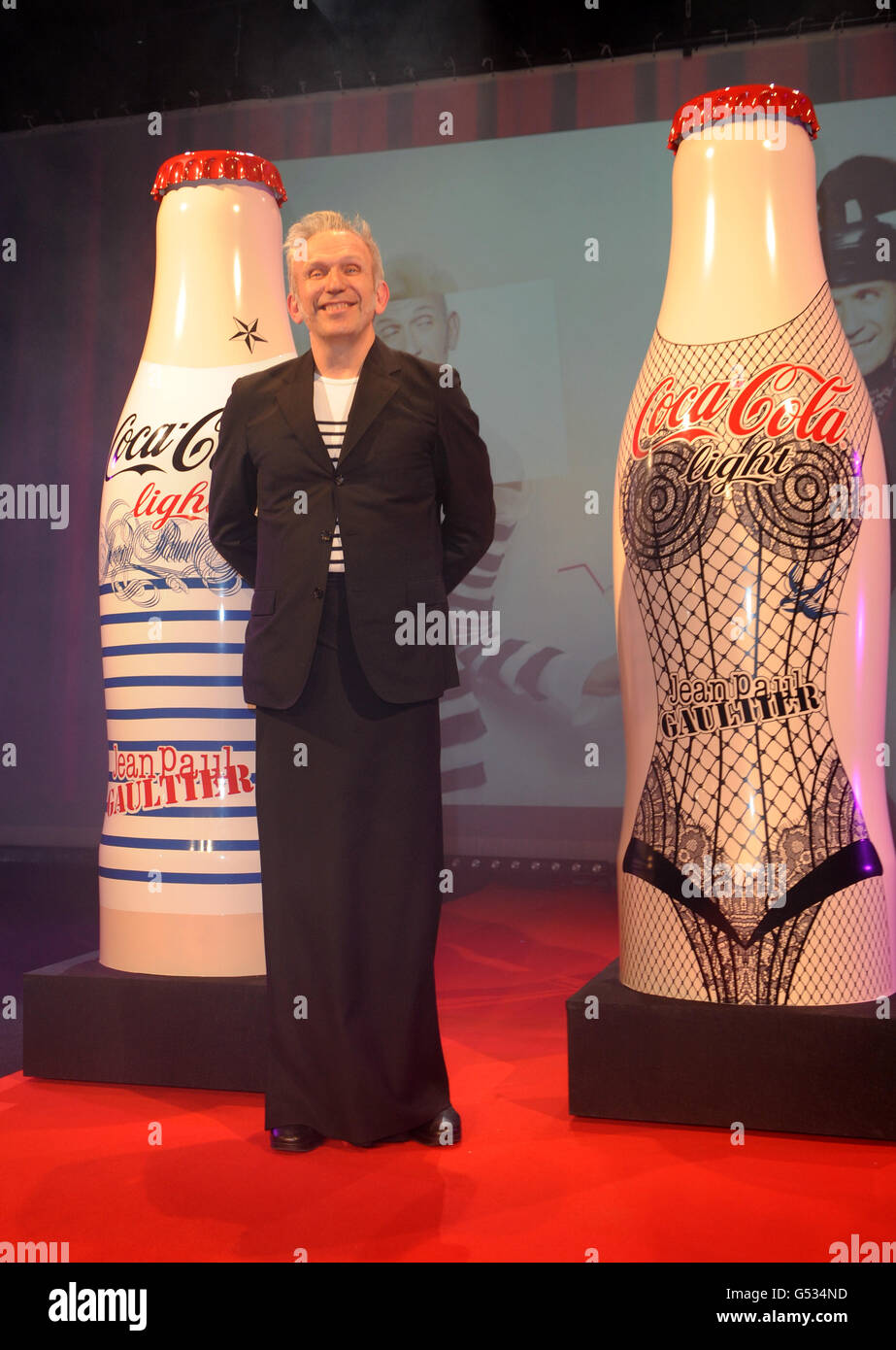 Coca-Cola light, Diet Coke and Jean Paul Gaultier host the launch party for their limited edition bottle collection at Le Trianon in Paris. Stock Photo