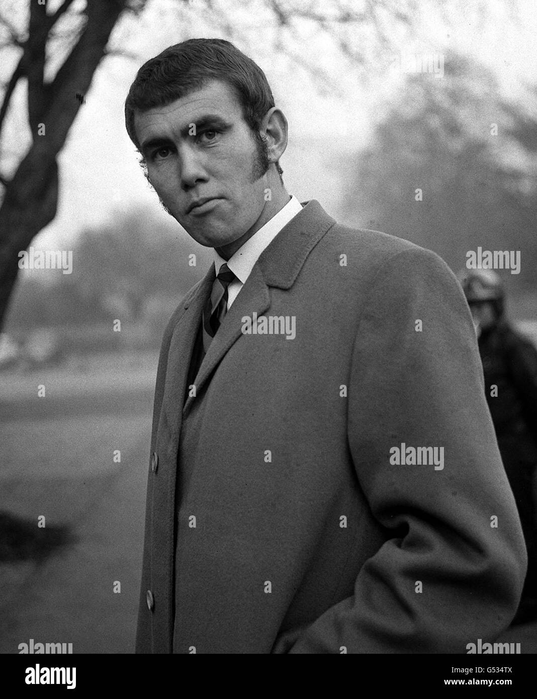 Chris Finnegan, a middleweight boxer who won a gold medal in the 1968 Olympic Games and then turned professional, appearing at Slough Court, Bucks, on a National Insurance stamp summons. 31/12/69: Finnegan to receive the MBE in the New Years Honours. Stock Photo