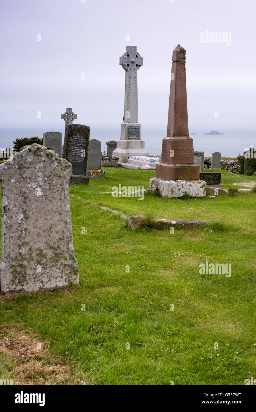 United Kingdom, Scotland, Highlands, Isle of Skye, Kilmuir, Cemetery Flora Macdonald Stock Photo