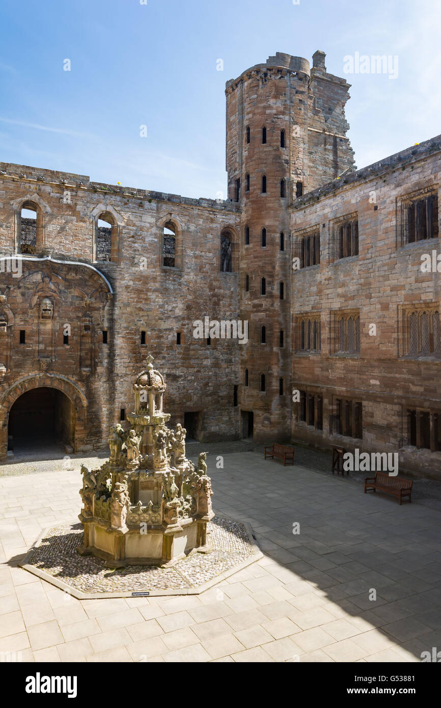 United Kingdom, Scotland, West Lothian, Linlithgow, Linlithgow Palace, Mary Queen of Scots / Maria Stuart Place of Birth Stock Photo