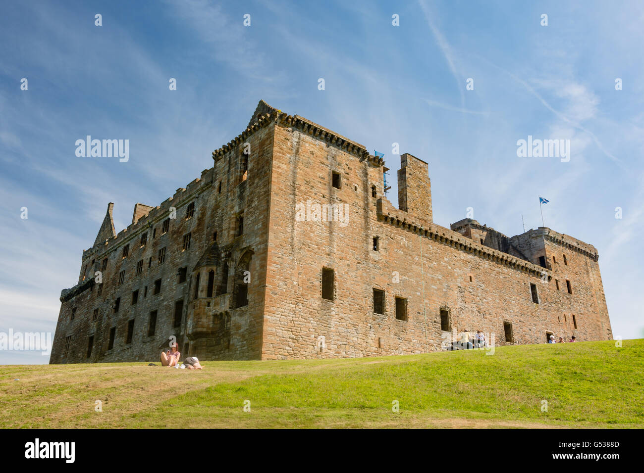United Kingdom, Scotland, West Lothian, Linlithgow, Linlithgow Palace View, Linlithgow Palace