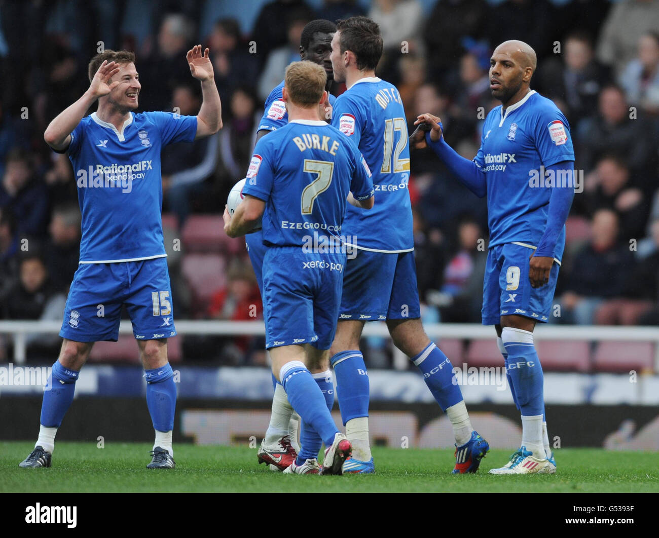 Birmingham's Marlon King (right) celebrates scoring his side's second